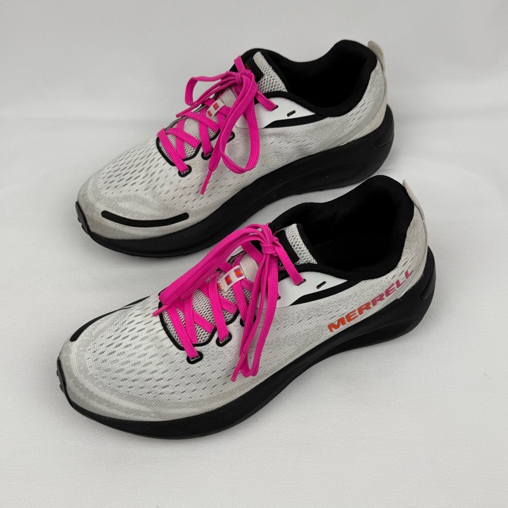 Merrell Morphlite Womens Running Shoes White Pink Mesh Cushioned Sz 8 J068230 - Picture 2 of 13